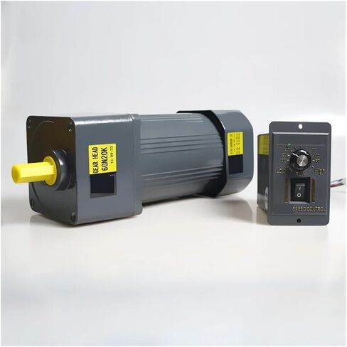 محرك غير متزامن 60W 220V AC ترس مع منظم السرعة 5IK60RGN-CF عزم الدوران العالي القابل للتعديل قطر العمود المحرك غير المتزامن 15 مم (0-108RPM) in Saudi Arabia