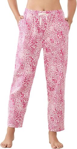 U2SKIIN WOMENS FLANNEL 100 ٪ Cotton Pajama Pants Lightweight Sleeper Bottoms PJ مع جيوب مطبوعة in Saudi Arabia