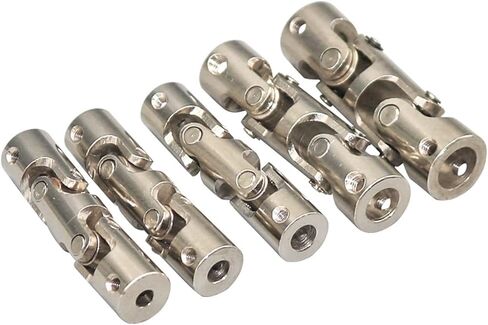 Universal Joints Universal Joint Coupling Metal 10mm 12mm 15mm 20mm Boat Car Shaft Coupler Motor Connector Driveshaft Coupling Connector for Connecting Model Cars, Model Ships, Robots, et(10mm-12mm) in Saudi Arabia