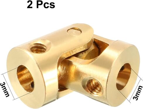 المفاصل العالمية 2pcs 5-5mm 6-6mm 3-3mm اقتران اقتران مفصل Universal Universal u consist unctor 23x11mm 13 × 7 مم للسيارة DIY لربط سيارات الطراز ، سفن النموذج ، الروبوتات ، ET (3 مم إلى 3 مم) in Saudi Arabia