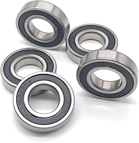 5Pcs 16003RS 17x35x8mm Deep Groove Ball Bearing Double Rubber Sealed Chrome Steel GCr15 in Saudi Arabia