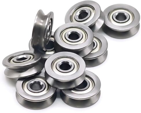 4Pcs V623ZZ 3X12X4mm Stainless Steel Roller Bearing Guide Rail Pulley V-Shaped Bearing in Saudi Arabia