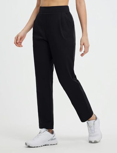 baleaf Women's Golf Pants Fleece Lined Winter Pockets High Waisted Straight Leg Travel Work in Saudi Arabia