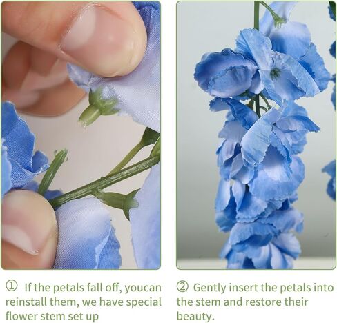 4pcs Wisteria Wisteria Flowers 37in Wisteria Wisteria Fake Wisteran Hanging Garland Silk Flowers String for Wedding Party Wall Decor (White) in Kuwait