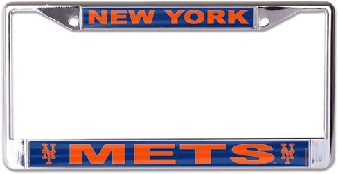 New York Mets Laser Chrome License Plate Frame in Saudi Arabia