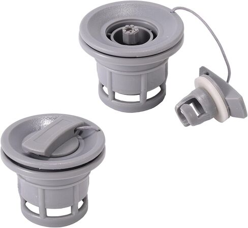2pcs صمام هواء القارب القابل للنفخ ، قبعات صمام قارب قابلة للنفخ استبدال قطع الغيار تسرب سدادات الهوائية الحلزونية ملحقات للقوارب الهوائية قوارب الطوف in Saudi Arabia
