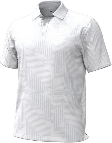 Under Armour New Men's Golf Playoff 3.0 Geometrix Jacquard Polo Steel XL in Saudi Arabia