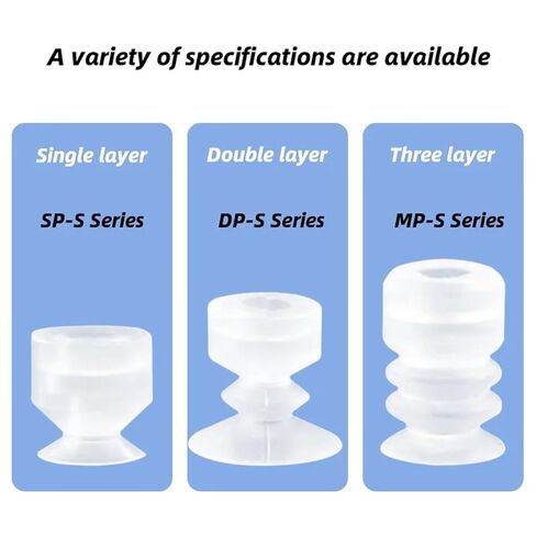 10pcs معالجة الفراغ كوب شفط الفوهة السيليكا الفوهة الهوائية ثقب رأس التثبيت 5 مم (S06 ، SP) in Kuwait