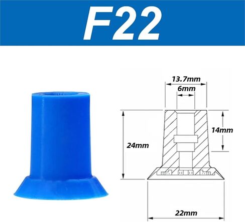 تجهيزات كوب الشفط الفراغية كأس الشفط F18 F22 F26 F33 Manipulator Vacuum فوهة 1PCs (F1-W-4-4 بوصة) in Kuwait
