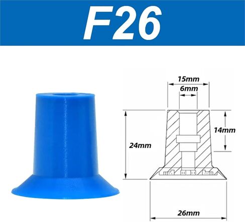 تجهيزات كوب الشفط الفراغية كأس الشفط F18 F22 F26 F33 Manipulator Vacuum فوهة 1PCs (F1-W-4-4 بوصة) in Kuwait