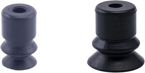 10Pcs Manipulator Accessories Corrugated Suction Cup Suction Cup Diameter 10/15/20/25/30/40/50mm Pneumatic Accessories VP-B(VP10B,Black Nitrile Rubber) in Saudi Arabia