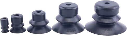 10Pcs Manipulator Accessories Corrugated Suction Cup Suction Cup Diameter 10/15/20/25/30/40/50mm Pneumatic Accessories VP-B(VP10B,Black Nitrile Rubber) in Saudi Arabia