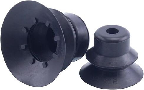 10Pcs Manipulator Accessories Corrugated Suction Cup Suction Cup Diameter 10/15/20/25/30/40/50mm Pneumatic Accessories VP-B(VP10B,Black Nitrile Rubber) in Saudi Arabia