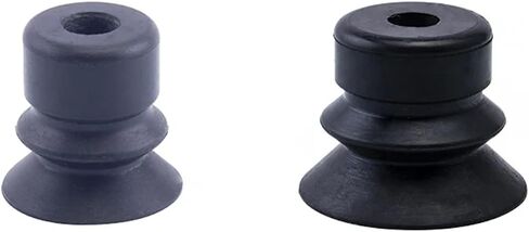 10Pcs Manipulator Accessories Corrugated Suction Cup Suction Cup Diameter 10/15/20/25/30/40/50mm Pneumatic Accessories VP-B(VP10B,Black Nitrile Rubber) in Saudi Arabia