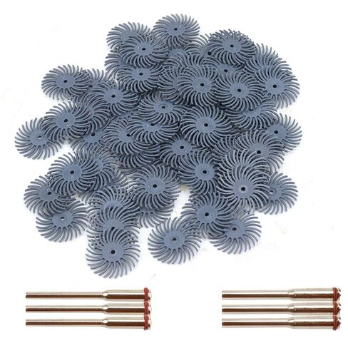 30pcs 1 بوصة مجموعة أقراص شعري مع 3pcs 2.35mm / 3mm مغزل سرق للأدوات الدوارة ، و 25 ملم العجلة الكاشطة العجلة صخرية in Saudi Arabia