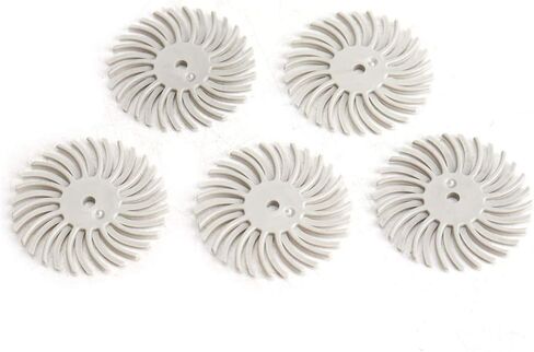 30Pcs 1 inch Bristle Disc Kit with 3Pcs 2.35mm / 3mm Shank Mandrels for Rotary Tools,25mm Detail Abrasive Wheel Radial Bristle Buffing Wheel for Jewelry Wood Metal Polishing 80 Grit in Kuwait