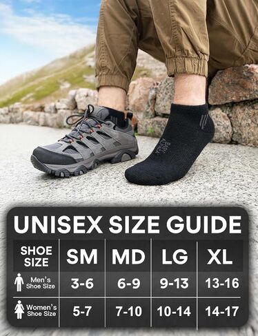 Alpaca Wool Ankle Socks 2 pairs Men&Women Summer Midweight Socks Moisture Wicking Cushion Anti-blister in Kuwait
