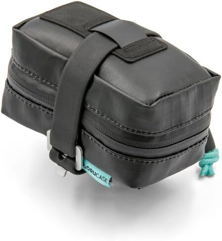 ORUCASE Bike Saddle Bag HC - Compact, Waterproof, Under Seat Bike Bag for Bicycles - Secure Bike Seat Bag w/Strong Rubber Straps - Easy to Install Bike Storage Bag for Tools - 30 Cubic Inches - Black in Saudi Arabia