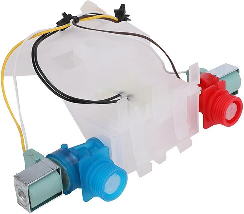 WTW5200VQ2 WTW5310VQ0 RTW4440VQ1 Washer Water Inlet Valve Fit for whirlpool roper WTW5600VQ0 RTW4305VQ1 WTW5300VW2 RTW4440XQ0 ATW4475VQ0 MVWC300VW1 ATW4475XQ0 MVWC500VW1 NTW4500XQ0 ETW4400XQ0 in Saudi Arabia
