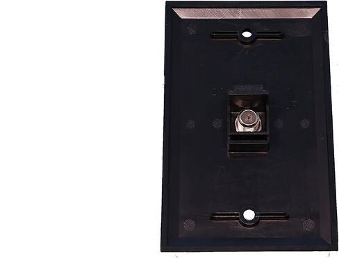 RiteAV Coax Cable TV Wall Plate 1 Gang Flat - Gray in Kuwait