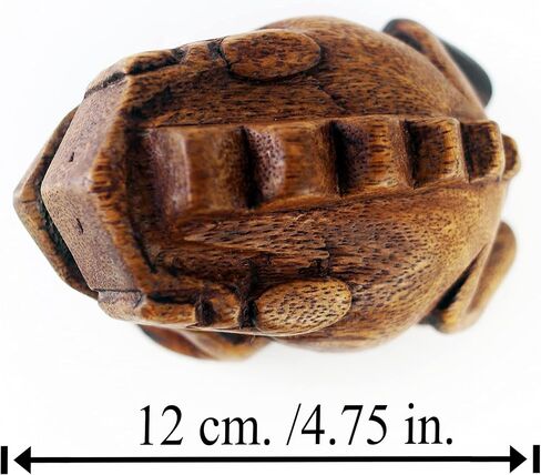 الضفدع Guiro Wood Block Musical Musical Musical Musical Size Perform Natural Wood Güiro Frog. (5.5 بوصات -4.0 سم.) in Kuwait