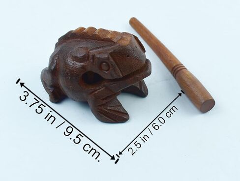 Frog guiro wood block musical instrument Percussion Musical Instrument Perfect size Natural Wood Güiro Frog. (5.5 inches-14.0 cm.) in Kuwait