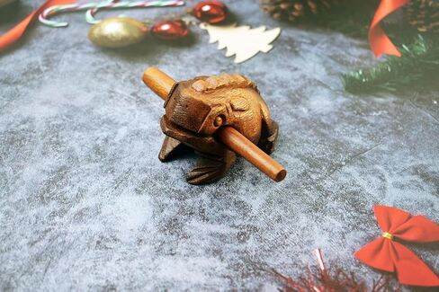 Frog guiro wood block musical instrument Percussion Musical Instrument Perfect size Natural Wood Güiro Frog. (5.5 inches-14.0 cm.) in Kuwait
