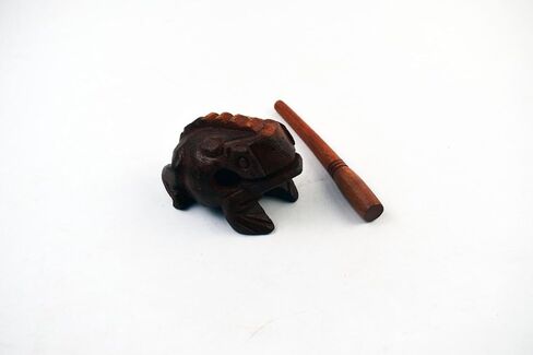 Frog guiro wood block musical instrument Percussion Musical Instrument Perfect size Natural Wood Güiro Frog. (5.5 inches-14.0 cm.) in Kuwait