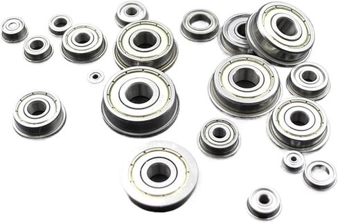 10pcs محامل ذات حواف 2mm 3mm 4mm 5mm 6mm 7mm 8mm 9mm Bore Mf115 Mf52 F608 MF105 MF106 F695 F688 ZZ Ball Ball مع حافدة (10x19x5mm) in Saudi Arabia
