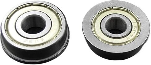 10pcs محامل ذات حواف 2mm 3mm 4mm 5mm 6mm 7mm 8mm 9mm Bore Mf115 Mf52 F608 MF105 MF106 F695 F688 ZZ Ball Ball مع حافدة (10x19x5mm) in Saudi Arabia