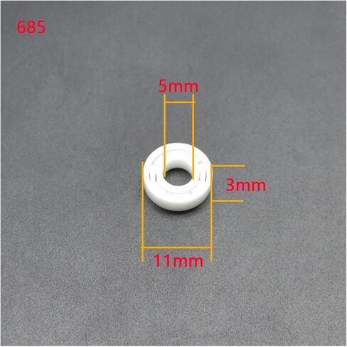 1pcs الكامل Zro2 السيراميك محامل محامل الزركونيا محمل الزركونيا المحمل 608 683 684 685 686 687 688 69 (683 3x7x3mm) in Kuwait