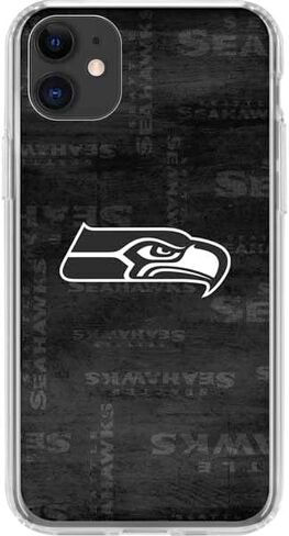 حالة هاتف Clear Clear متوافقة مع iPhone 11 - NFL Seattle Seahawks بالأبيض والرخص in Saudi Arabia