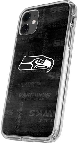 حالة هاتف Clear Clear متوافقة مع iPhone 11 - NFL Seattle Seahawks بالأبيض والرخص in Saudi Arabia