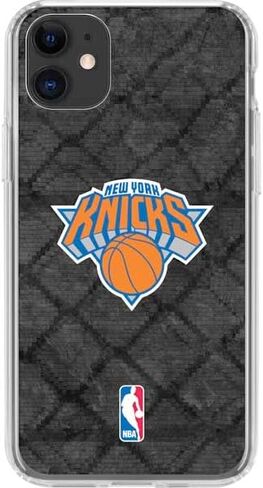 Skinit Clear Phone Case Compatible with iPhone 11 - Officially Licensed NBA New York Knicks Dark Rust Design in Saudi Arabia