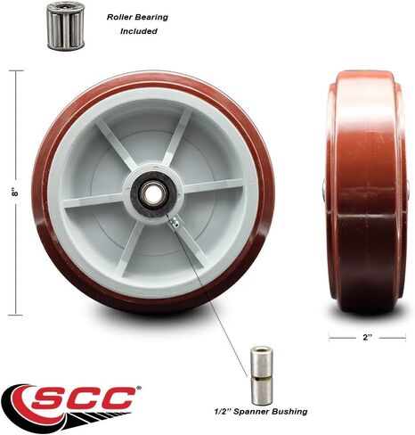 Lavex Industrial U-Boat Utility Cart 257UB1660 Wheel – Replacement Wheel – Service Caster Brand in Saudi Arabia