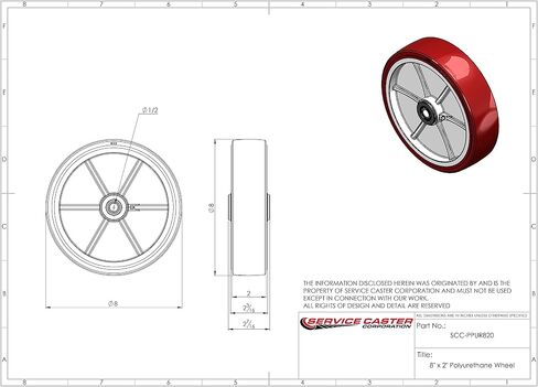 Lavex Industrial U-Boat Utility Cart 257UB1660 Wheel – Replacement Wheel – Service Caster Brand in Saudi Arabia