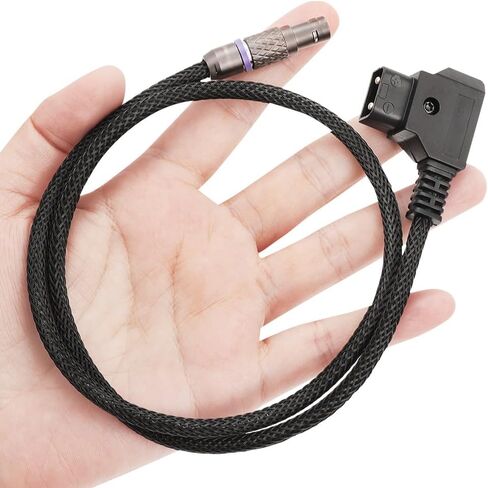 2-Pin Straight Power Cable to D-tap/P-tap for Teradek/SMALLHD/ARRI/RED/TILTA/Paralinx/Preston/Hollywood/Switronix/Panasonic 17.3 inches in Kuwait