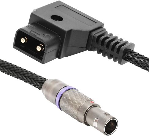 2-Pin Straight Power Cable to D-tap/P-tap for Teradek/SMALLHD/ARRI/RED/TILTA/Paralinx/Preston/Hollywood/Switronix/Panasonic 17.3 inches in Kuwait