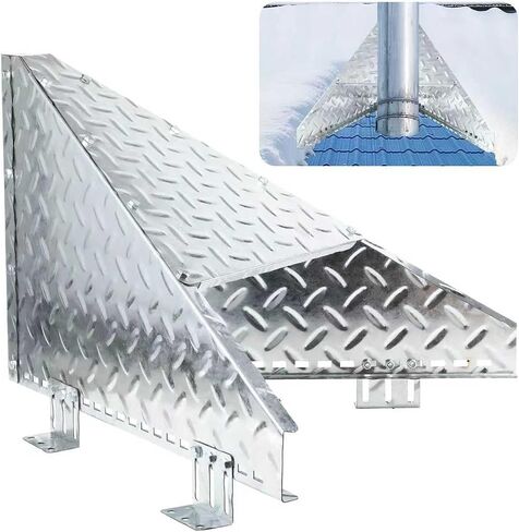 Snow Destroyer for Chimneys, Roof Snow Diverter Roof Vent Snow Guard for Chimneys,Snow Splitter for 6" 8" 10" Wood/Metal Stove Pipes in Saudi Arabia