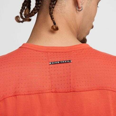 Nike Solar Chase Men's Men Fistless Runveless Top (Vintage Coral/Khaki/Black ، FN3309-846) size small in Saudi Arabia