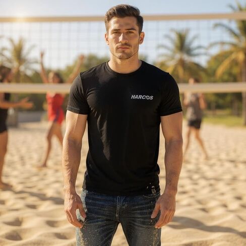 Men’s Cotton T-Shirt Classic Crew Neck Tee Casual, Gym, Athletic,Fashion Top Soft, Breathable, Durable Clothing Everyday Wear in Saudi Arabia