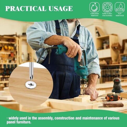 125Pcs 5 Sizes Furniture Cam Lock Nut Connectors Fittings, 15 * 9.5/15 * 11.5/15 * 13.5/12 * 10/12 * 12mm Fastener Cabinet Connecting Hardware Bolts for Drawer Closets Bed in Saudi Arabia