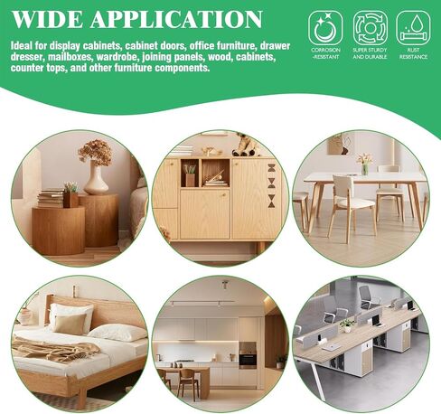 125Pcs 5 Sizes Furniture Cam Lock Nut Connectors Fittings, 15 * 9.5/15 * 11.5/15 * 13.5/12 * 10/12 * 12mm Fastener Cabinet Connecting Hardware Bolts for Drawer Closets Bed in Saudi Arabia