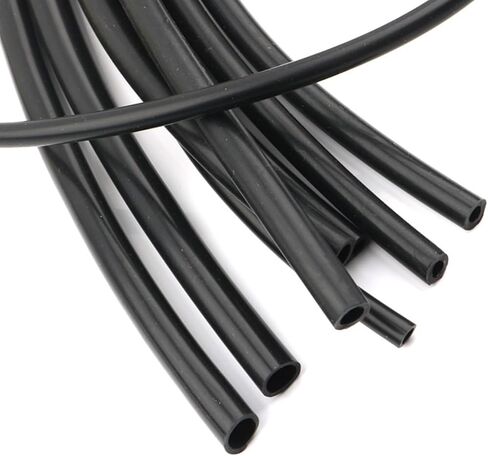 1M/5M/10M Black Silicone Tube Flexible Rubber Hose 1 2 4 5 6 7 8 9 10 11 12 14 16 Mm Flexible Soft Silicone Tube(1 Meter,ID 6mm x OD 8mm) in Kuwait