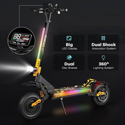 60V Electric Scooter Adults 5600W Mual Motors Top Speed ​​47mph ، 60v 21ah يتراوح 55 ميلًا ، 12 بوصة من إطارات جميع الإطارات القابلة للطي مع مقعد ، ودراجة إلكترونية للجبال ، والطريق ، والطريق ، والطريق in Saudi Arabia