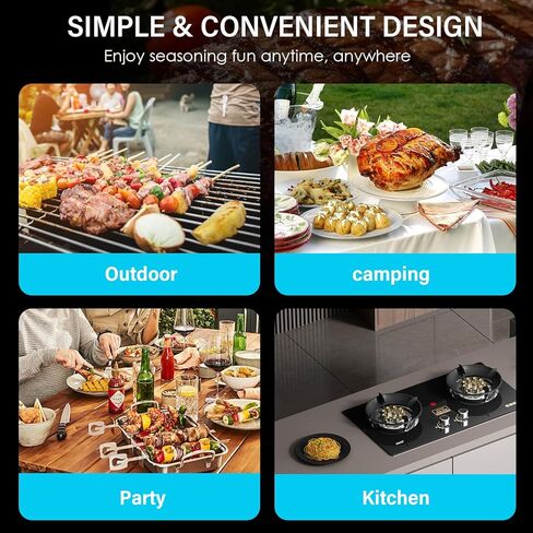 مجموعة طاحونة من الملح والفلفل الكهربائي ، والملح الأوتوماتيكي والفلفل طاحونة مع الخزانة الخارجية القابلة للتعديل من 6 مستويات ترقية ، وتشغيل البطارية ، وملء سهلة ، وسعة أكبر مع LED (أسود/أسود) in Kuwait