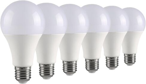 4 Pack 3 Way Light Bulbs 50 100 150W, Daylight 5000K,Three Way A19,E26 Base,Perfect for Bedroom,Living Room,Study Room in Kuwait