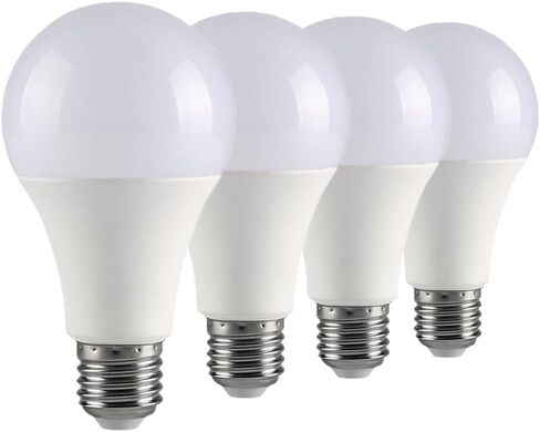 4 Pack 3 Way Light Bulbs 50 100 150W, Daylight 5000K,Three Way A19,E26 Base,Perfect for Bedroom,Living Room,Study Room in Kuwait