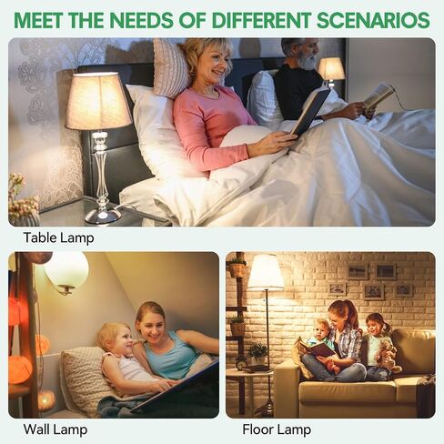 4 Pack 3 Way Light Lights 50 100 150W ، ضوء النهار 5000K ، ثلاثة Way A19 ، قاعدة E26 ، مثالية لغرفة النوم وغرفة المعيشة وغرفة الدراسة in Saudi Arabia