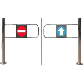 بوابة التأرجح التلقائية للارتداد - باب مدخل واحد للسوبر ماركت ، المكتبات والمخازن ذات المناظر الخلابة - بوابة نقل المشاة متينة (الفضة ، 70x97 سم) in Kuwait